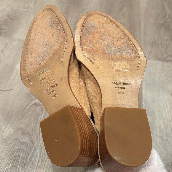 Rag & Bone Weiss Dune Suede Studded Mules - Picture 5 of 5